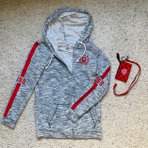 VS PINK OHIO STATE ZIP UP